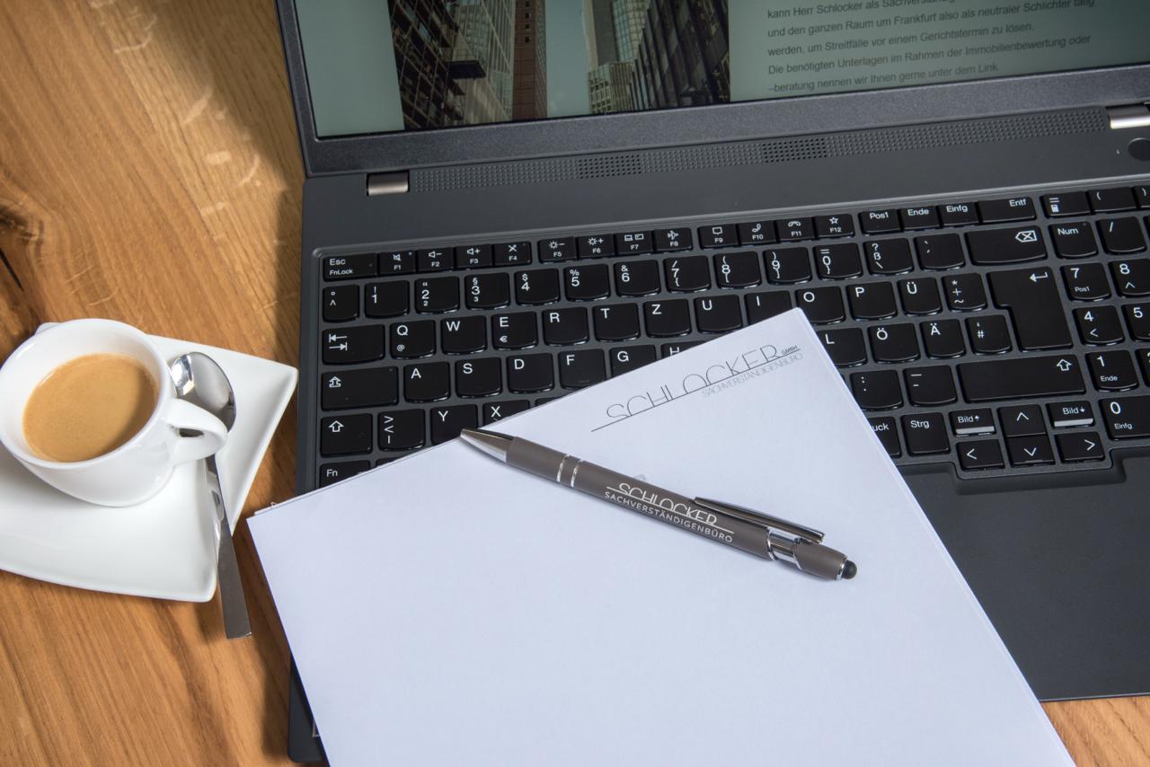 Kaffee, Kuli , Laptop